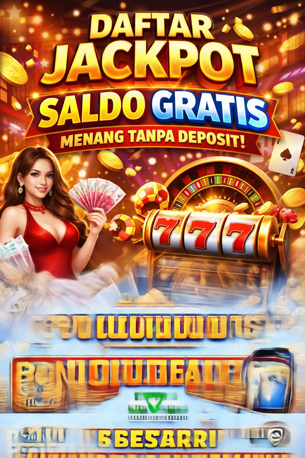 Daftar Jackpot saldo gratis